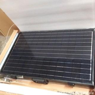 ECO Worthy 120 Watt 12 Vo;t Off Grid Monocrystalline Portable Foldable Solar Panel Suitcase with Charge Controller