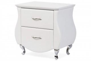 Baxton Studio Erin Modern & Contemporary Faux Leather Upholstered Nightstand, Medium, White (Retail $158.00)