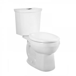 American Standard 2889218.020 H2Option Siphonic Dual Flush Normal Height Round Front Toilet, White, 2-Piece (Retail $235.00)
