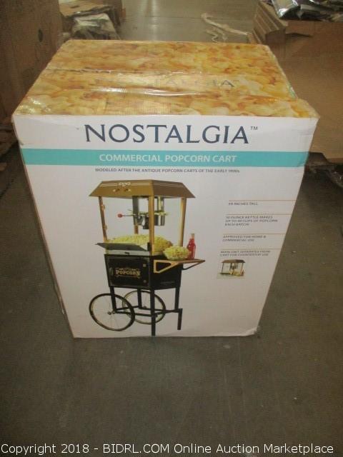 10 oz popcorn machine with cart