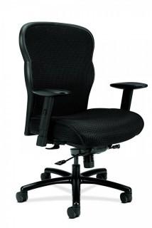 HON Wave Big and Tall Executive Chair - Mesh Office Chair with Adjustable Arms, Black (VL705) (Retail $296.00)