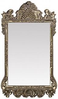 Howard Elliott Marquette Antique Oversized Mirror, Leaning Wall Ornate Mirror, Full Length, Silver Leaf, 49" x 84" x 3" (Retail $695.00)